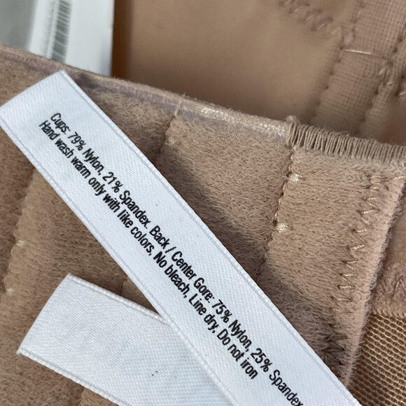 Le Mystere Bra Womens 34DDD/F Natural Soiree Strapless 9756 Convertible Multiway - Picture 11 of 12